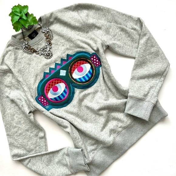 MCM Craig & Karl 'Beyond Snowdome' Sweatshirt Gray Ski Snowboard Goggles Size S - Picture 2 of 12